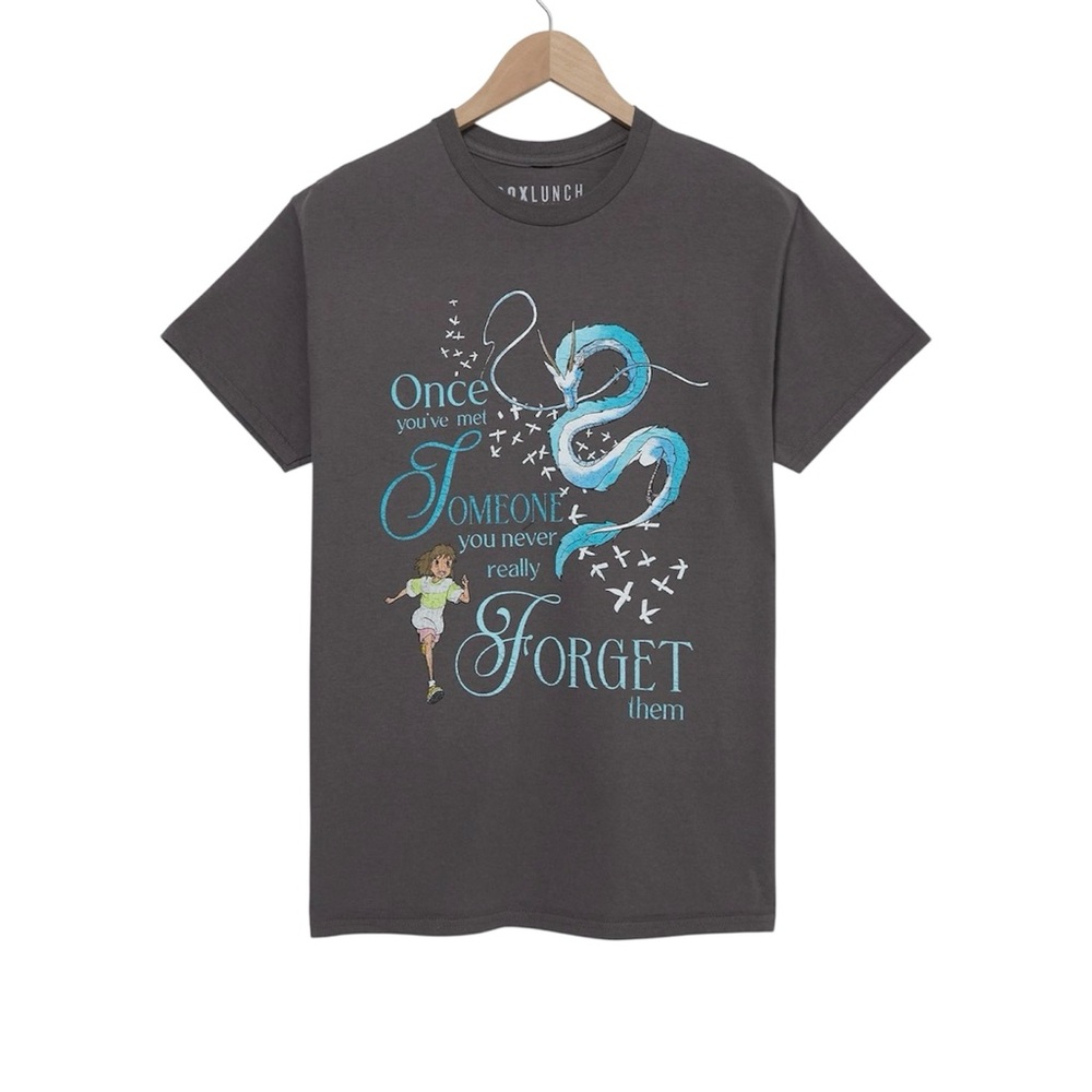 Boxlunch Studio Ghibli Spirted Away Haku & Chihiro Quote T-Shirt NWT